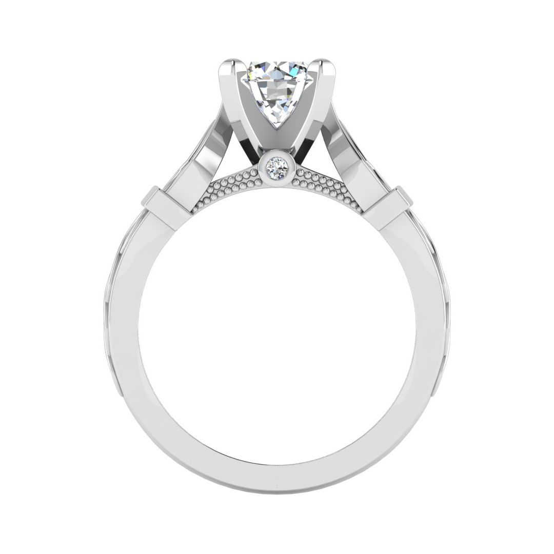 Anastasia Art deco solitaire engagement ring